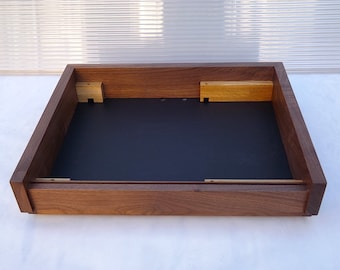 PLINTH for Thorens TD-125 walnut wood / Custom walnut wood plinth for Thorens TD-125 turntable