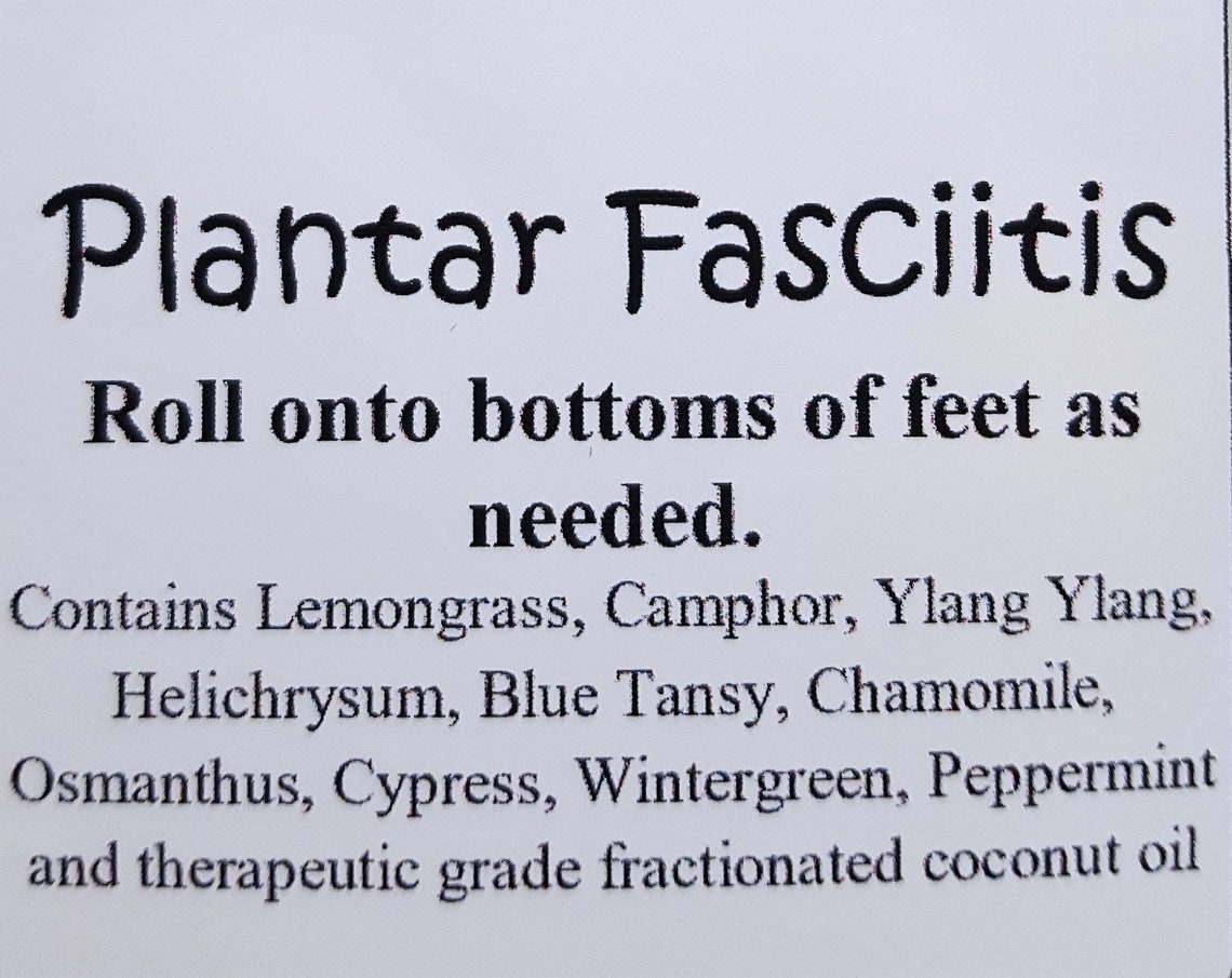 Plantar Fasciitis Relief Essential Oil Blend Etsy