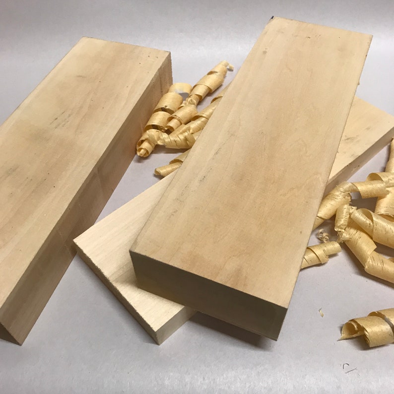 Basswood Wood Carving Blank 90 x 45 x 300mm Pack of 2 Etsy