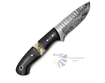 Damascus Steel Custom EDC/Hunting Knife