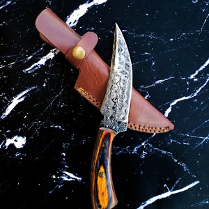 Titan Hawk - Hand forged / Damascus steel/ Tailing point blade/ Full Tang