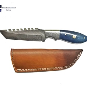 Damascus Steel Tanto Blade by Titan &quot;Death-wish&quot; / Tactical