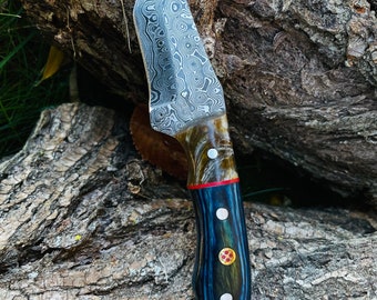 Damascus Steel EDC Style Tanto Oda