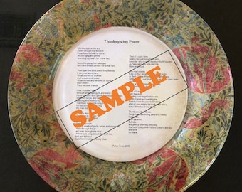 Mod Podge Poetry/Quote Plate Instructions