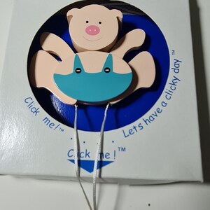 Clickies Dragsko Träleksak, Pig Graf Produkt Ny