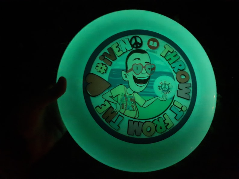 Plastic Free Glow in the Dark Ultimate Frisbee Etsy