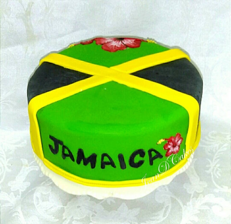 Jamaican Fruit Cake Jamaican Flag Etsy