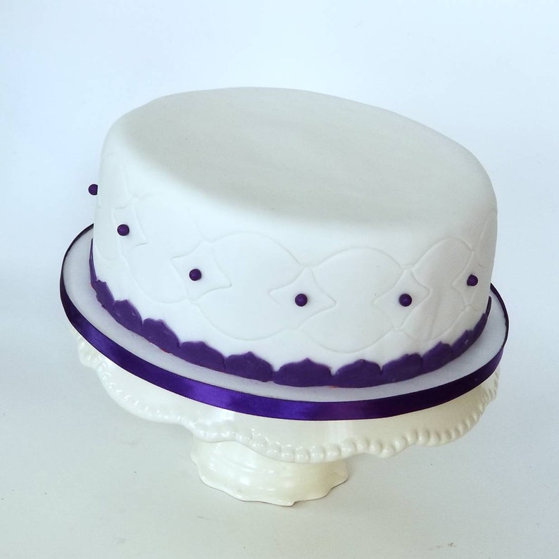 Puple Rumi Cake Jamaican Rum Fruit Cake With Marzipan Fondant - Etsy