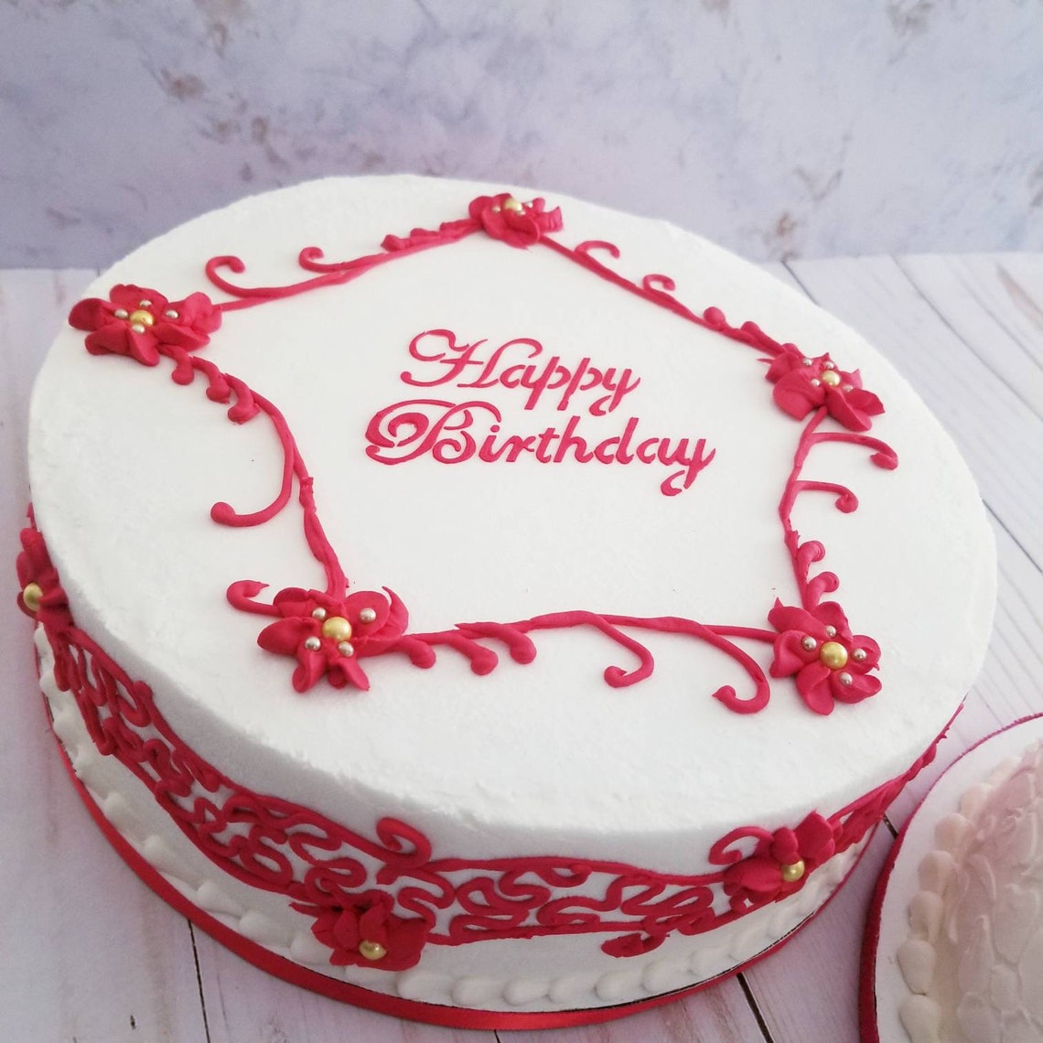 Caribbean Rum Fruit Cake Jamaican Black Cake with Marzipan Etsy