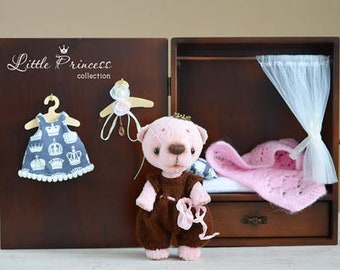 Artist teddy bear OOAK  Stuffed animal Handmade  bear Artist toy