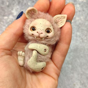 Monster Artist teddy bear Miniature monster Blythe friend OOAK