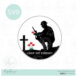 Remembrance, WW1 soldier, poppy, kneeling soldier, lest we forget, Unlimited use, SVG shapes