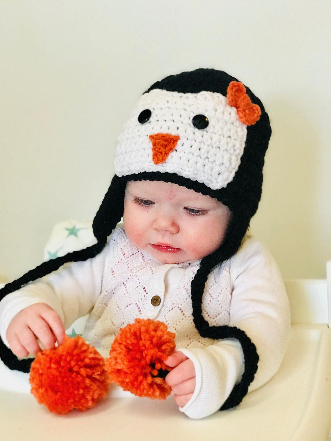 Penguin Hat Penguin Hat Baby Baby Winter Hat Holiday Hats Etsy