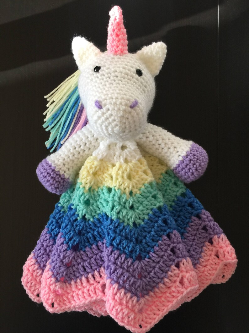 Unicorn Baby Blanket Unicorn Snuggle Blanket Unicorn Lovey Etsy