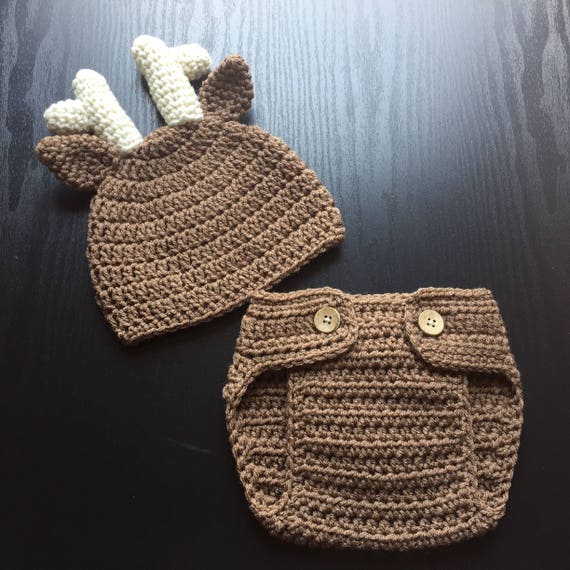 crochet baby deer outfit
