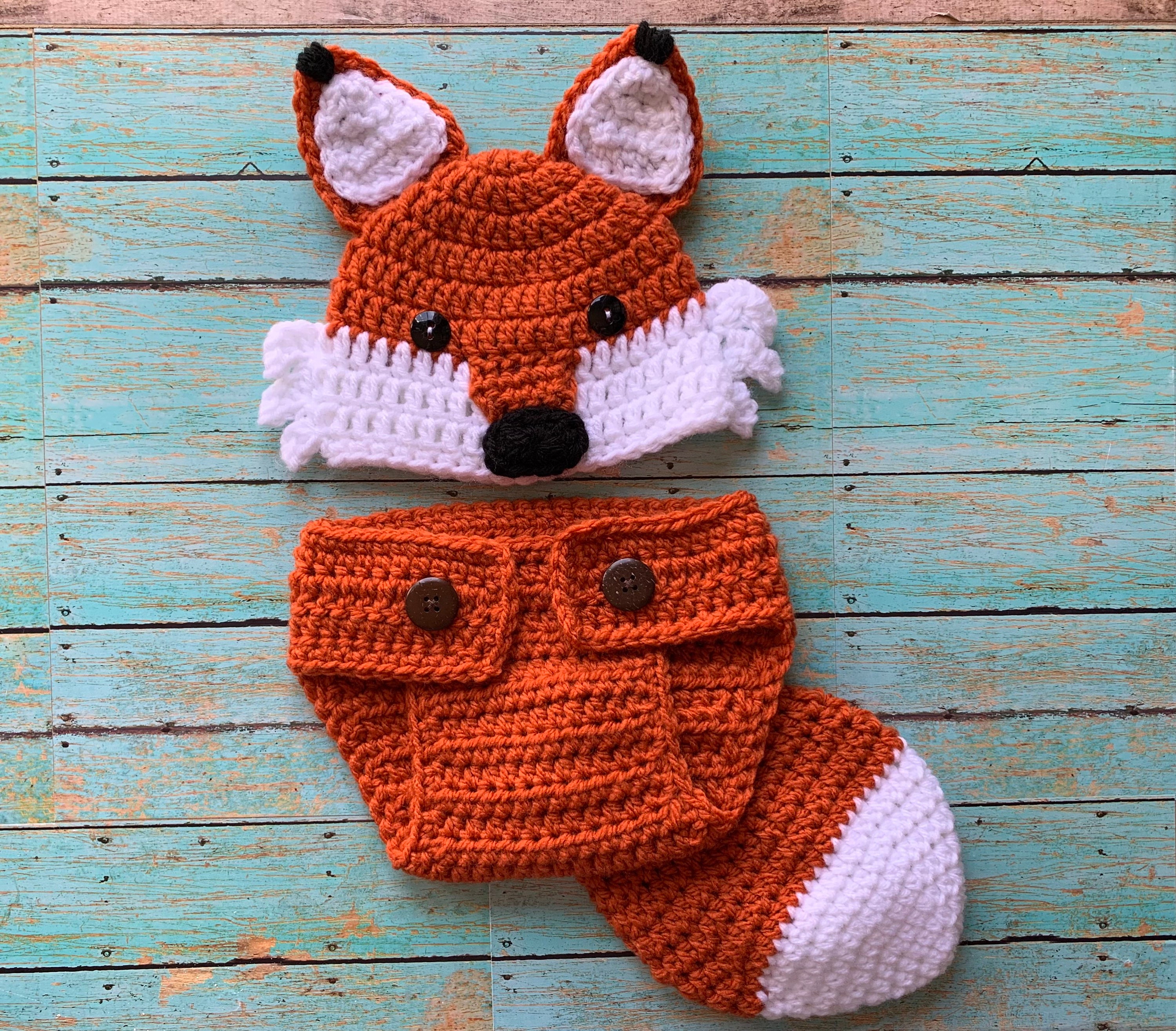 Fox Baby Props Fox Baby Outfit Baby Photo Prop Crochet Etsy