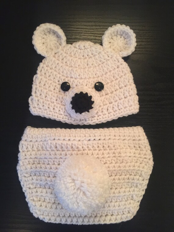 Polar Bear outfit Baby Polar Bear Outfit Newborn Polar Bear Etsy