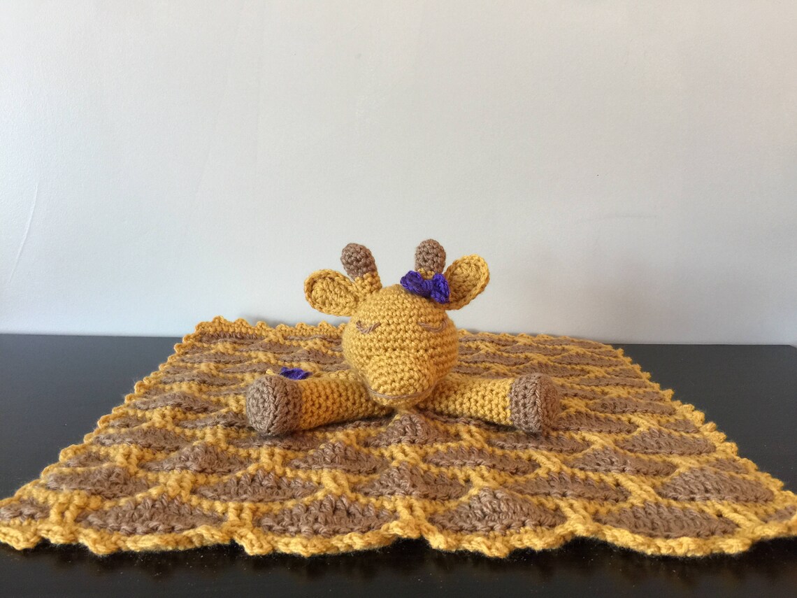 Giraffe baby lovey Giraffe baby girl Giraffe blanket Etsy