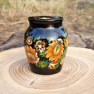 Candlestick Wooden gift Home decor Handmade decor Ukrainian art