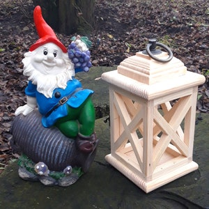 1 Wood Lantern Home decor Decorative lantern Wood gift Candle lantern