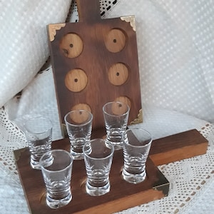 Cutting board Stand for glasses Board for kitchen Wooden board Wooden gift Home decor