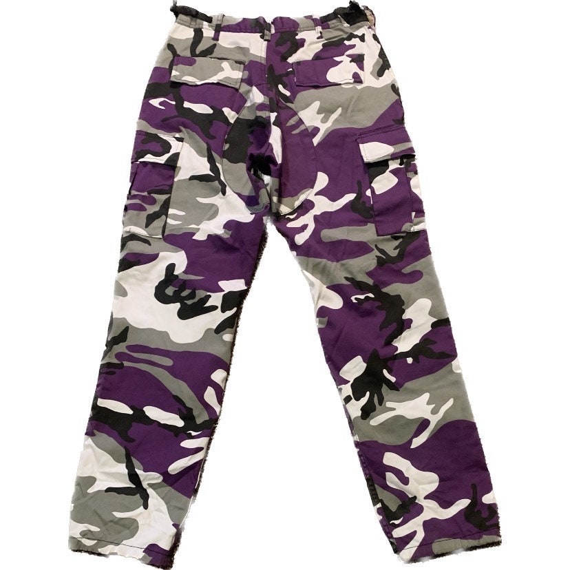 Purple Camo Cargo Pants Army Pants 28 X 31 - Etsy