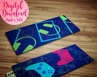 Gaming Gift Envelopes, Printable Money Holder (Digital Download)