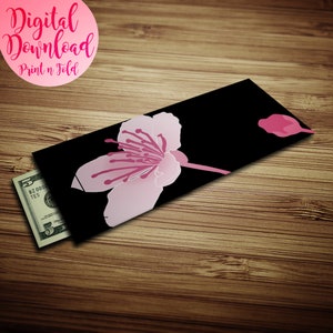 Cherry Blossom Gift Envelope - Printable - Last Minute Gift