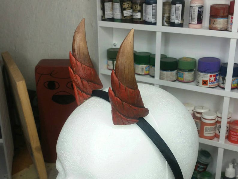 DIY Horn set 2 lightweight resin horns / claws demon Etsy
