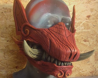 Hunter's Halfmask -Resin kit inspired by Odogaron from Monster Hunter World