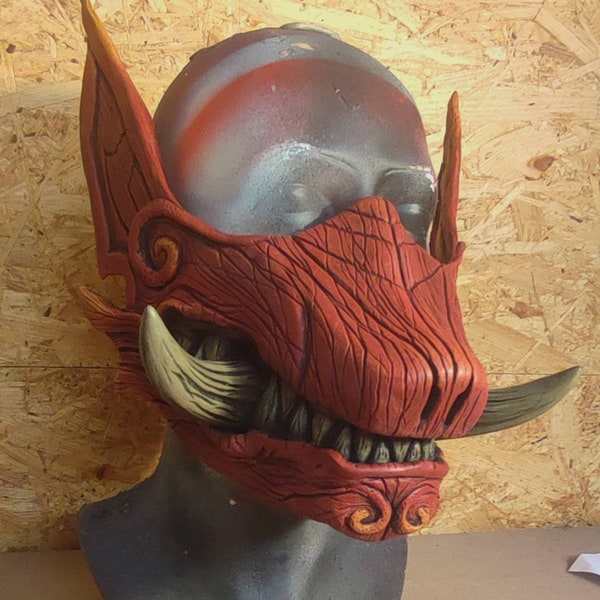 Hunter's Halfmask -Resin kit inspired by Odogaron from Monster Hunter World