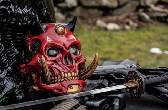 CyperpunkSamuraiWasteland resin mask Nurikabe