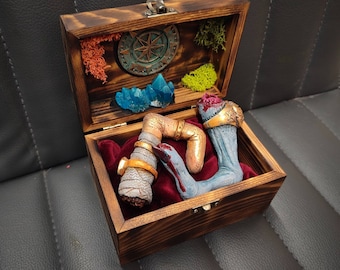 Furled Finger props- resin casts and display set