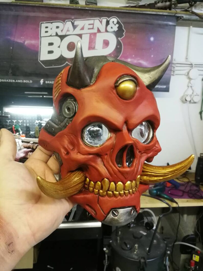 CyperpunkSamuraiWasteland resin mask Nurikabe
