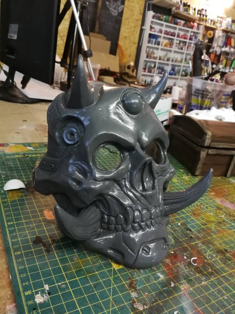 CyperpunkSamuraiWasteland resin mask Nurikabe