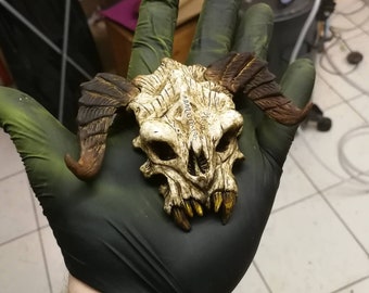Mini Deathclaw Skull (magnet, keychain, resin cast)