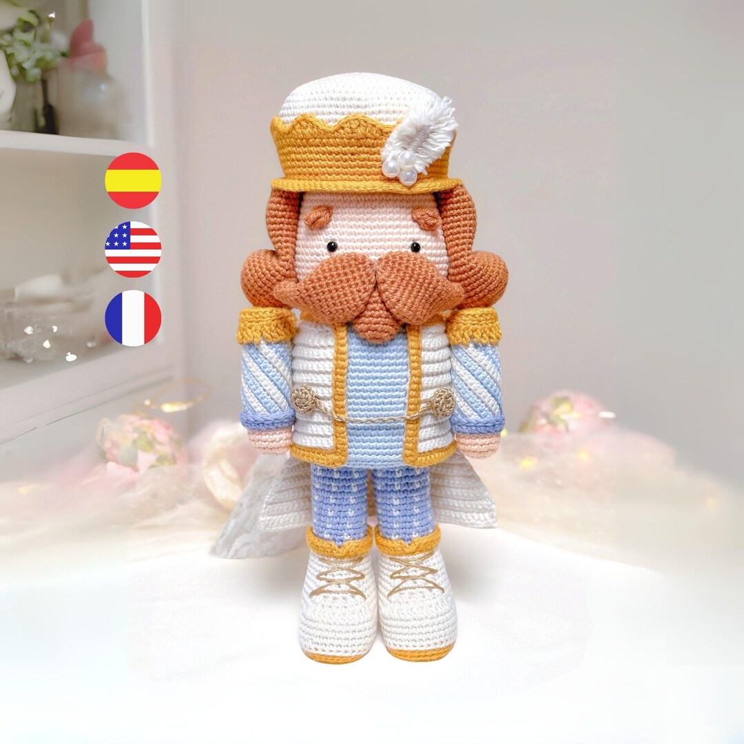 Otto the Nutcracker Amigurumi, Christmas Pattern, PDF Instant