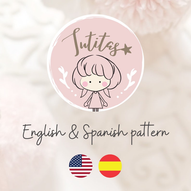 Emma, patrón de muñeca romántica amigurumi descarga inmediata en PDF / Español Inglés imagen 7