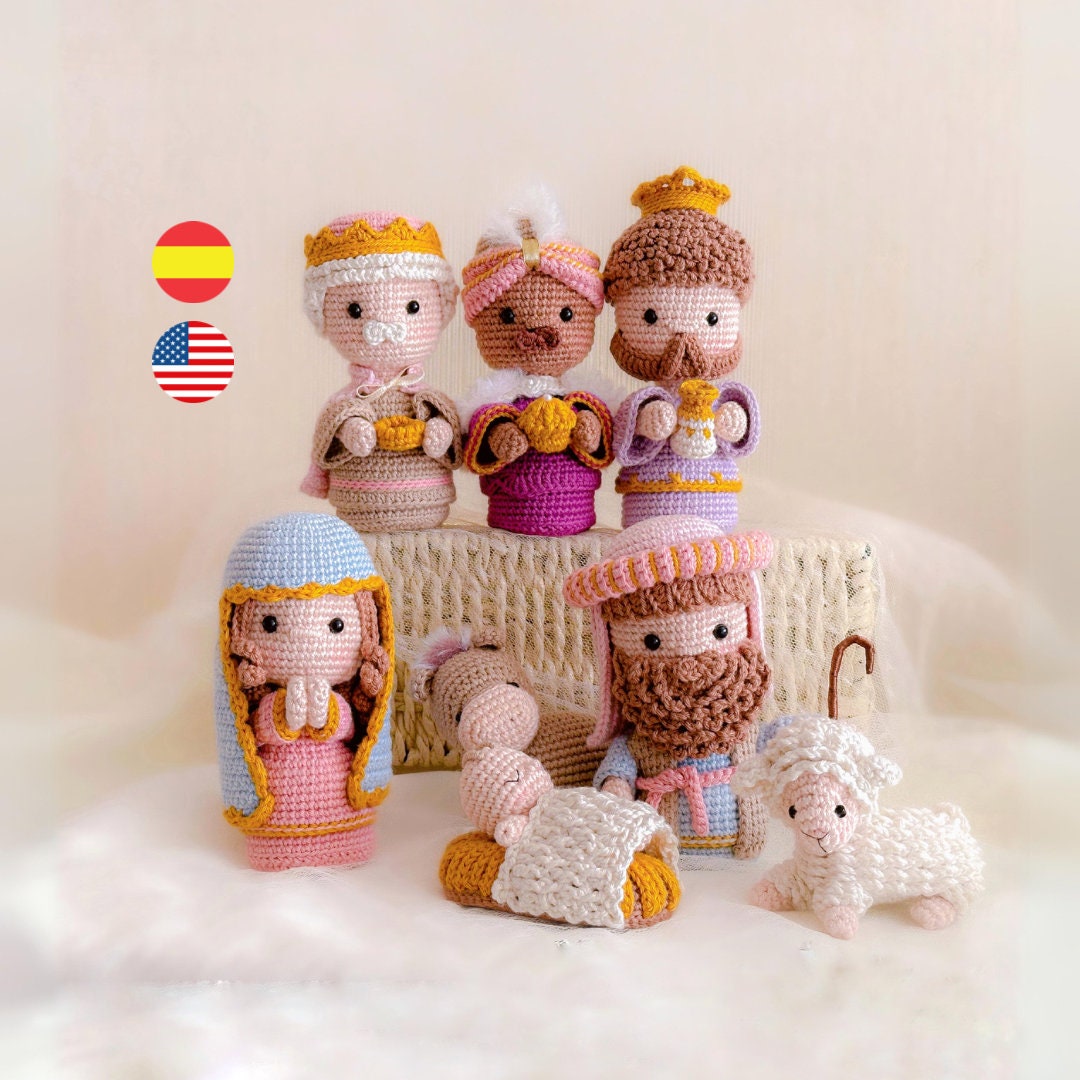Nativity amigurumi crochet pattern PDF / English Español - Etsy México