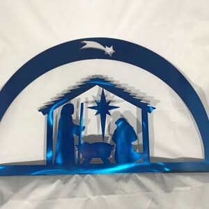 Nativity Scene Metal Wall Art