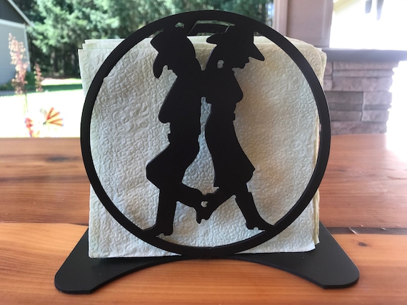 Napkin Holder Cowboy Cowgirl Western Decor Table Decoration