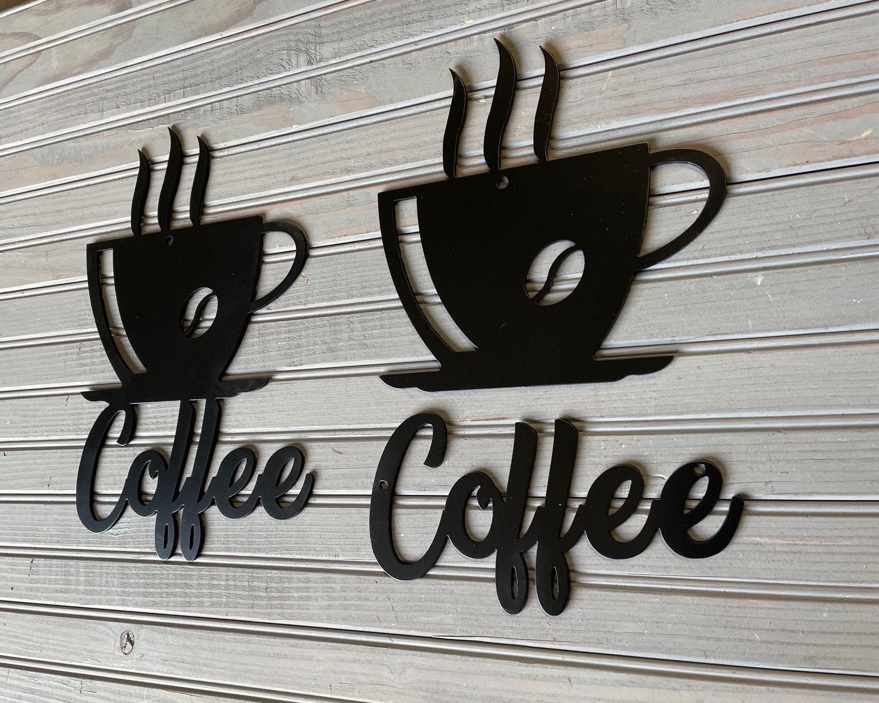 Coffee Metal Art Wall Art Home Decor Coffee Lover Etsy