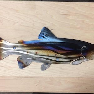 Fish metal wall art Rainbow Trout Salmon wall decor