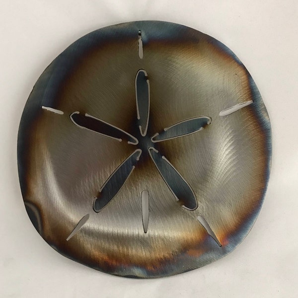 Metal Sea Life Wall Art Trio: Sand Dollar, Starfish, Scallop Shell