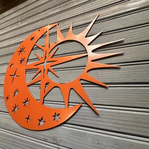 Sun Moon Stars Metal Wall Art, Celestial Home Decor - Etsy