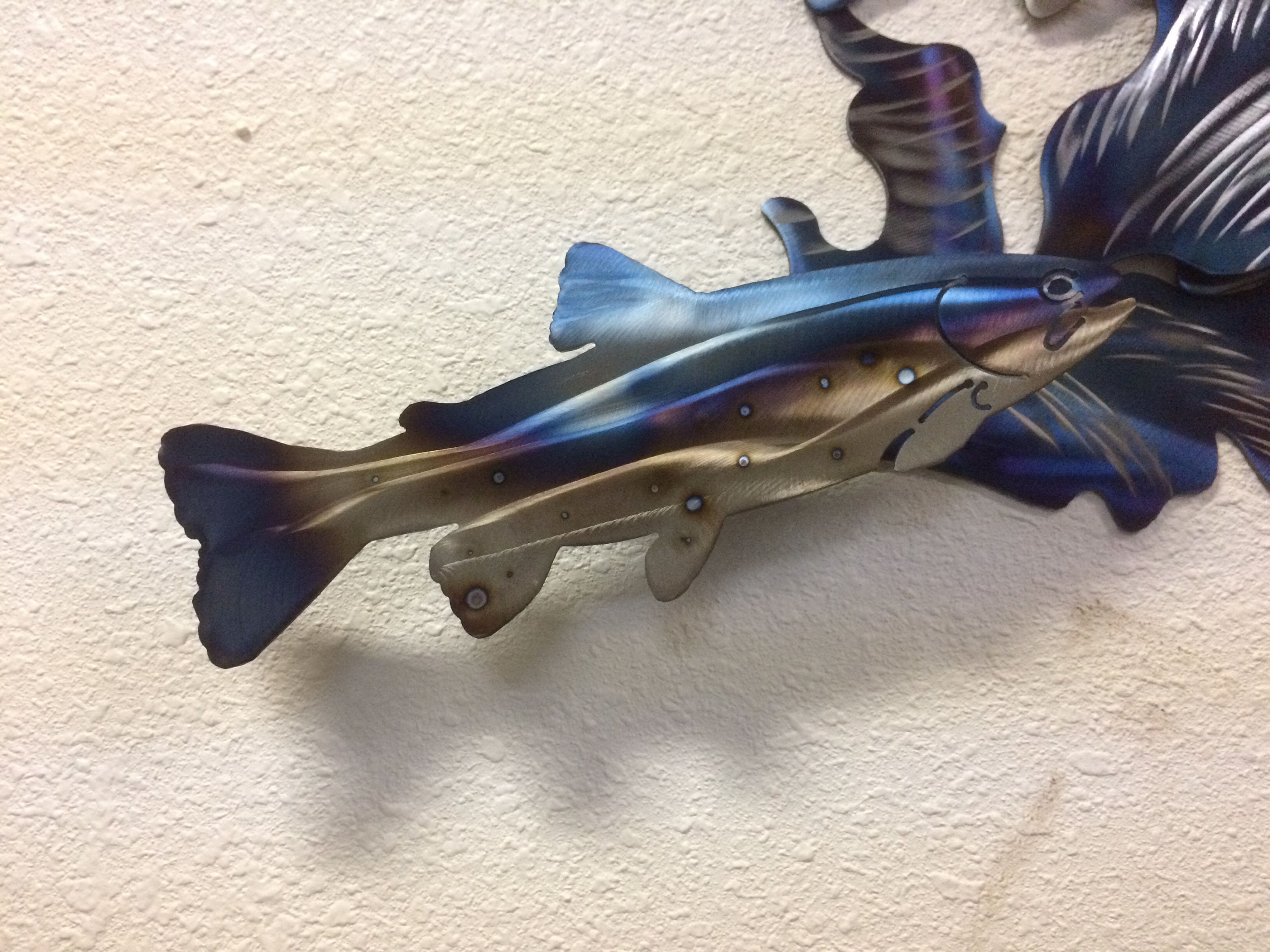 3D Fish Metal Wall Art Salmon Trout Etsy