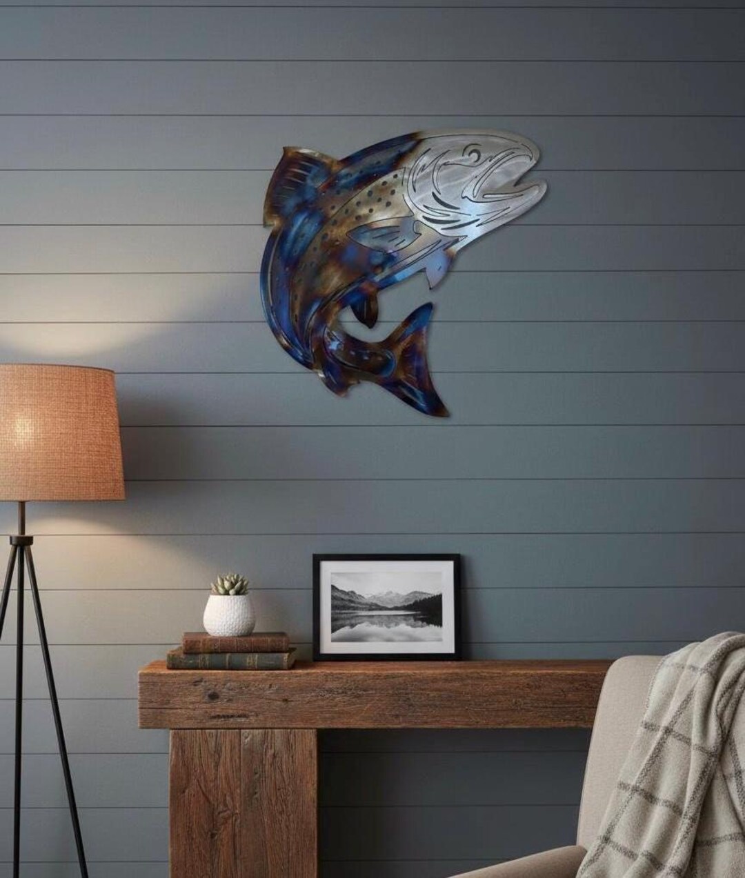 Rainbow Trout Salmon Fish Wall Art Outdoor Decor - Etsy