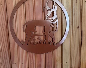 Pronghorn Antelope As Wall Hanging Outdoor Nature Wildlife