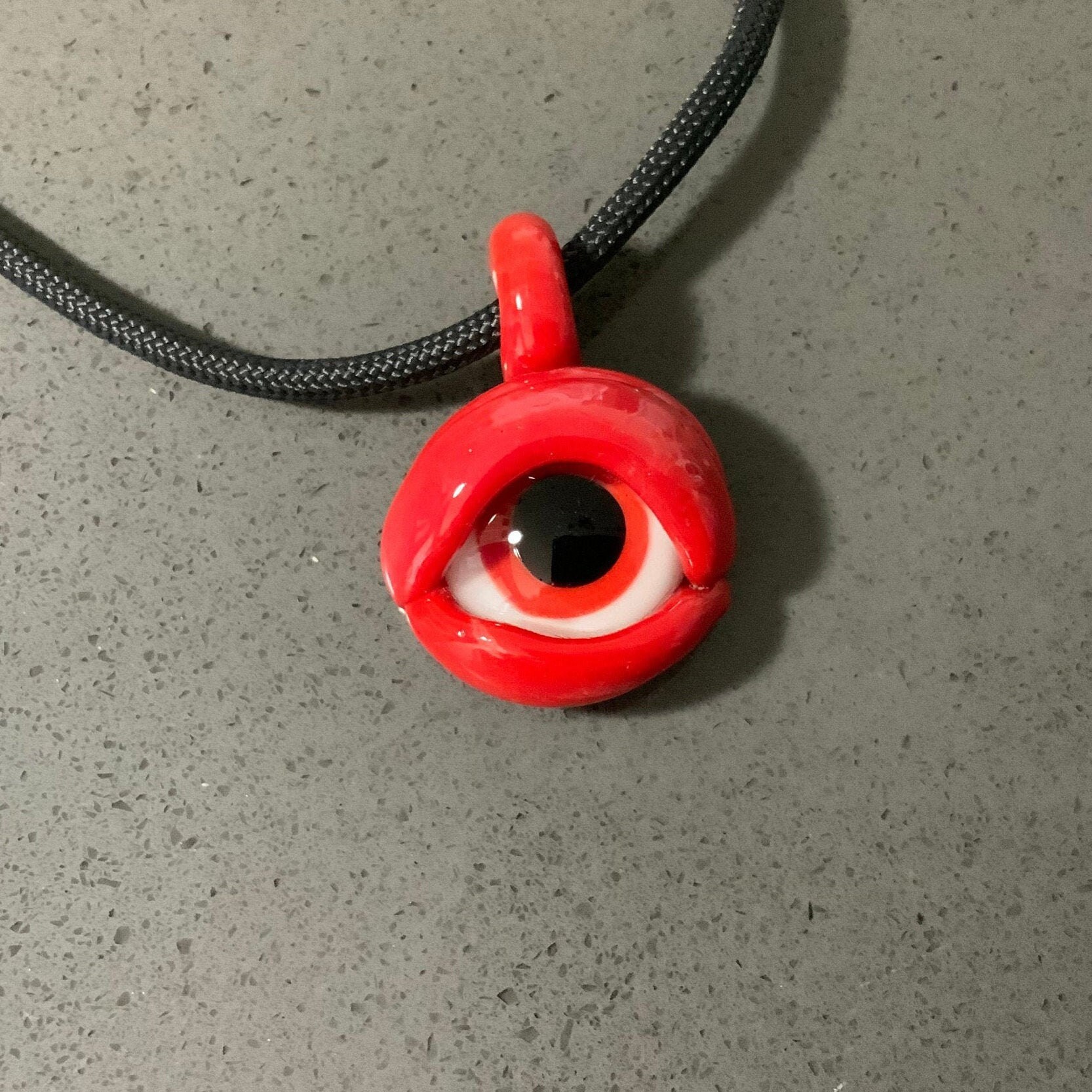 Red eyeball Pendant Etsy