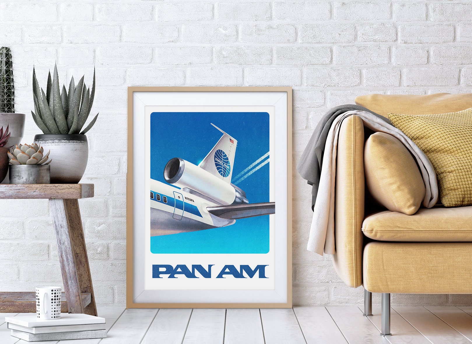 パンナム航空　絵皿　６枚セット　PAN AM パンナム航空 絵皿 6枚セット PAN AM パンナム航空 絵皿 6枚セット